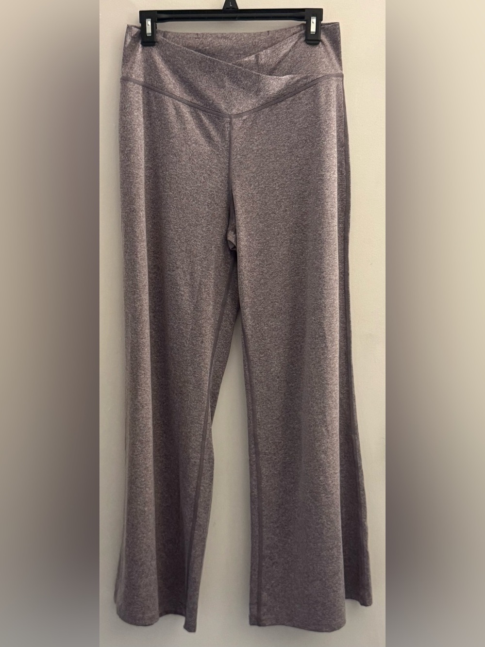 HALARA Metallic Lilac Wide-Leg Lounge Pants